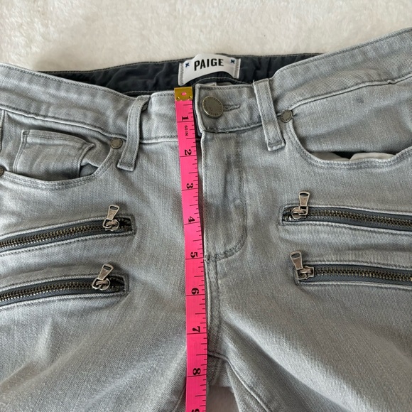 PAIGE Edgemont Montauk Grey No Whiskers Jeans Size 27 - Picture 10 of 13